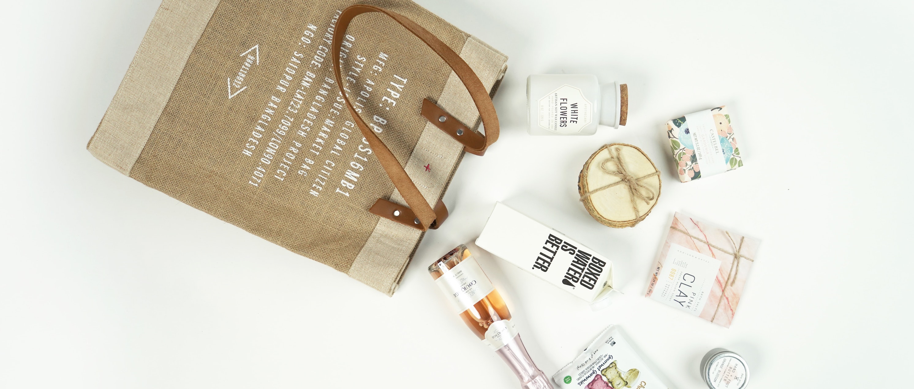 shopping bag of items